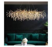 LMRJHAZ Lustres de Cristal de Luxe décoration de Maison Villa Vivante Salle à Manger plafonnier Pendant Lampes en intérieur éclairage des lumières suspendues (lumière Chaude, d80 cm)