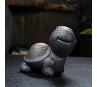 LMRJHAZ Mini Creative Tortoise Sculpture Arts and Crafts Accessoires de thé Good Luck Statue Ornement, Feng Shui Turtle Figurine Tea Decor B 8,5x7cm (3x3inch)