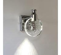 LMRJHAZ Miroir LED Lampe à Lampe Avant Nordique Luxe en Verre cristallin de Verre Applique Bulle Bulle Chambre de lit de Chambre à Coucher Miroir de Salle de Bain Murs de vêtements légers