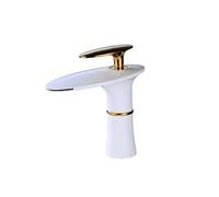 LMRJHAZ MOD Waterfall Basin Basin Robinet Bouxeur avec robinet de lavabo en laiton et lavabo de cuisine chaude et froide pour une mise à niveau élégante
