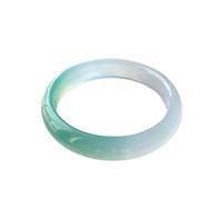 LMRJHAZ Natural Ice Jade Femme Bracelet Fine Bijoux Charme JADEITE ACCESSOIRES ÉLÉGANTS ÉLÉGANT (Taille: 64 mm)