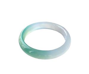 LMRJHAZ Natural Ice Jade Femme Bracelet Fine Bijoux Charme JADEITE ACCESSOIRES ÉLÉGANTS ÉLÉGANT (Taille: 64 mm)