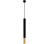 LMRJHAZ Pendant Light Long Tube Tube - LED Moderne LED Black Single Head Chaner, Cylindl Pendant Lampe pour Les projecteurs de Plafond de Chambre (3 * 60cm, lumière Blanche) (3 * 60cm de lumière