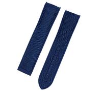 LMRJHAZ Regarder Bracelet pour Omega 300 Seamaster 600 Planet Ocean Pliant Backle Silicone Nylon Sangle Accessoires de montre (Couleur: Black Orange, Taille: 22 mm)