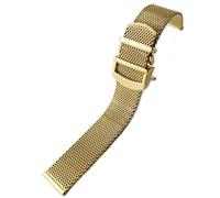 LMRJHAZ Remplacement de la Bande de Montre en Acier Inoxydable de 20 mm 22 mm pour Le Pilote mark18 Bangle de Montre/Or / 20 mm