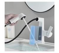 LMRJHAZ Robinet, Bassin d'écran numérique Intelligent Bassin Faucet de Douche à Glissement extérieur piédestal piédestal et mélangeur d'eau Froide Baignoire de Baignoire de Salle de Bain Grue