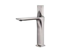 LMRJHAZ Robinet de bassin de robinet de cuisine noire mate avec mélangeur à eau chaude et froide chromée lavabo de toilette Crane nickel brossé court