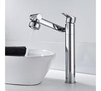LMRJHAZ Robinet de salle de bain, robinet d'évier de salle de bain, rotatif à 360 °, mélangeur de salle de bain moderne, robinet de lavabo, mélangeur à levier unique, installation à un trou