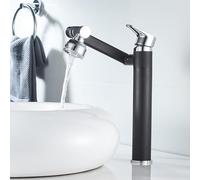 LMRJHAZ Robinet de salle de bain, robinet d'évier de salle de bain, rotatif à 360 °, mélangeur de salle de bain moderne, robinet de lavabo, mélangeur à levier unique, installation à un trou