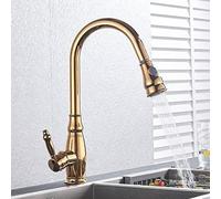 LMRJHAZ Robinet d'évier pour la Ferme de Bar Commerciale, Nickle brossé Hot et Eau Froide Spring Kitchen Basing Baser, 2 Fonctions SPOUT