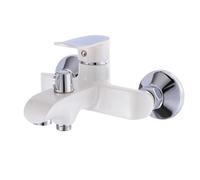 LMRJHAZ Robinets muraux robinets de douche de bain blanc 2 fonctions