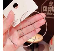 LMRJHAZ Sparkling Zircon Pentagram Longues Oreilles pour Femmes Bijoux de Mariage Cadeaux d'anniversaire