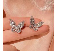 LMRJHAZ Startful Star Rignestone incrusté de Boucles d'oreilles Longues