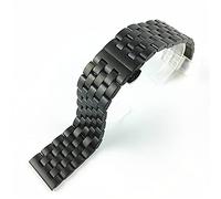 LMRJHAZ STRAPE SORGE SOLIDE INTÉRIEUR D'ACIE SOINDEMBLE PLATS BANDE MONTRE MENS ET FEMMES METAL MATE MATTE BUTTE BOURRIE BANDE BRACEULET CEINTURE 18MM19MM20MM21MM22MM24MM26MM