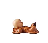 LMRJHAZ Table Desktop Decor Style Chinois Zen Sagesse Little Monk Decoration Ancient Style Bouddha Mignon Salon Study de Bureau Décoration créative Blessing Gift Statue Ornement (Couleur: Or)