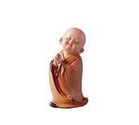 LMRJHAZ Table Desktop Decor Style Chinois Zen Sagesse Little Monk Decoration Ancient Style Bouddha Mignon Salon Study de Bureau Décoration créative Blessing Gift Statue Ornement (Couleur: Or)