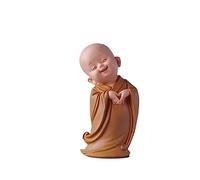 LMRJHAZ Table Desktop Decor Style Chinois Zen Sagesse Little Monk Decoration Ancient Style Bouddha Mignon Salon Study de Bureau Décoration créative Blessing Gift Statue Ornement (Couleur: Or)
