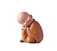 LMRJHAZ Table Desktop Decor Style Chinois Zen Sagesse Little Monk Decoration Ancient Style Bouddha Mignon Salon Study de Bureau Décoration créative Blessing Gift Statue Ornement (Couleur: Or)