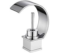 LMRJHAZ -Taps, robinets, placage de salle de bain commercial Waterfall Faucet Tap Word Baigneuse chaude et froide robinet à eau