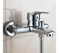 LMRJHAZ -Taps, robinets, robinets de robinets de Salle de Bain Modernes, mélangeur de Douche chromé mélangeur de Douche à Barres Moderne Robinet à brèche, mélangeur à Eau Froide Chaude Contrôle de