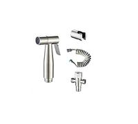 LMRJHAZ Toilettes en acier inoxydable Tendu à main Bidet Robinet pulvérisateur Bidet Set Papetter Gun Toilet Spray pour la pomme de douche d'auto-nettoyage de la salle de bain, A1 (A6)
