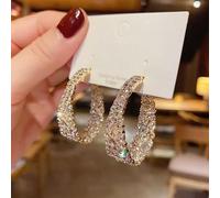 LMRJHAZ Zircon incrusté -Color Coeur Long Pavage de Boucles d'oreilles à Glands Bijoux pour Les Femmes Cadeaux d'anniversaire