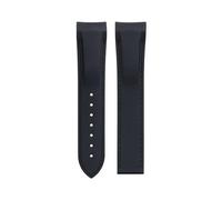 LMRJHAZM 20/21/22 mm Sans boucle Bracelet en caoutchouc souple et flexible pour Omega Bracelet Speedmaster Moonwatch Seamaster 300 AT150 Planet Ocean 600, 20 mm