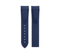LMRJHAZM 20/21/22 mm Sans boucle Bracelet en caoutchouc souple et flexible pour Omega Bracelet Speedmaster Moonwatch Seamaster 300 AT150 Planet Ocean 600, 20 mm