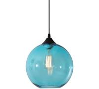 LMRJHAZM 25 cm Globe Globe Globe Pendante Ferme légère Noire Gray Blown Blown Pagnière Industrielle Vintage MODERIE MODIQUE Labe DE Cable Ajustement Nordique pour Kitchen Island Cafe