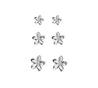 LMRJHAZM 3 paires minuscules boucles de pote de fleurs