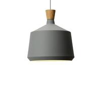 LMRJHAZM 5 Couleurs Disponibles en Fer Chandelier E26 Diamètre de Base de la Lampe 8,2 Pouces Base de Lampe en Bois Style Industriel Lustre pendent léger Salon Chambre de lit de Chevet Shower Armoire