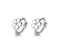 LMRJHAZM 6 mm minuscule mignon fleur cerceau argent sterling mini petit cerceau de cartilage boucles d'oreilles pour les femmes adolescents hypoallergéniques fleurs de marguerite en émail
