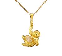 LMRJHAZM 925 Collier de singe en argent sterling pour femmes et hommes, colliers de singe animale, pendentif de singe, charme de singe, collier de singe pour filles, pendentif de singe roi