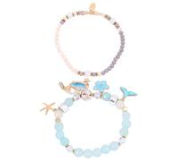 LMRJHAZM Accessoires Bracelet de Perles de sirène, Collier Ras du Cou de Tortue, Bijoux à Main