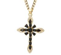LMRJHAZM Accessoires Collier Crucifix pour Femmes, Collier Pendentif Croix pour Femmes, Collier Ras du Cou Notre-Dame jésus