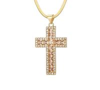 LMRJHAZM Accessoires Collier Crucifix pour Femmes, Collier Pendentif Croix pour Femmes, Collier Ras du Cou Notre-Dame jésus