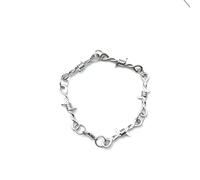 LMRJHAZM ACCESSOIRES FIMIRES FILVIES FILVIAL 925 Collier en fil barbelé en argent sterling, petite ronce de fil de serrure unisexe Collier de tour de cou, Hip-Hop Punk Barbed Fil Little Thorns Chain