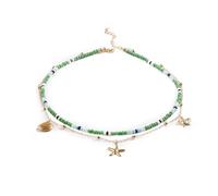 LMRJHAZM Bijoux faits à la main multicouches de semences colorées Perles couloir - Boho Starfish Creative Beach Jewelry for Women and Girls - Summer Bijoux pour filles
