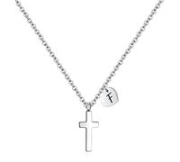 LMRJHAZM bijoux minuscules pour filles | Heart Femmes initiales | Stone de naissance du cœur | Lettre en acier inoxydable Bijoux de pendentif Première communion Baptême cadeaux cadeaux