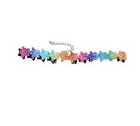 LMRJHAZM bijoux pour femmes y2k mignon arc-en-ciel coeur étoiles papillon couloir pour la fête d'anniversaire des femmes 80s ballon de la Saint-Valentin accessoires de bijoux de Noël