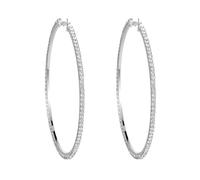 LMRJHAZM Boucles d'oreilles créoles extra larges avec strass hypoallergéniques de 100 mm pour femmes et filles - Boucles d'oreilles pendantes tendance et chic - Bijoux de fête - 10,2 cm, taille unique