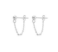 LMRJHAZM Boule à balle minimaliste Boule de gland de glands de gloucs de goutte de boules d'oreilles pour femmes pour les femmes S925 Balles minuscules argent sterling étalon tragus cartilage