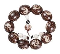 LMRJHAZM Bracelet Panzhu, Rosaire Bouddhiste, Rosary Perles, Tai Chi Bagua Bodhi Root Hand String Bodhi Handhi Handle Chain Bouddha Boads Bijoux Bouddhiste tibétain
