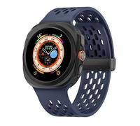 LMRJHAZM Brotte en silicone pour Samsung Galaxy Watch Ultra 47 mm MAGNÉTIQUE NO GAPS SPORT BAND BRACELET CORREA pour Samsung Galaxy Ultra 47