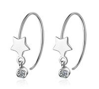 LMRJHAZM CELLACITY DÉCILATE 925 Boucles d'oreilles de pierres précieuses de bijoux pour les femmes élégantes gouttes d'oreilles Zricon Gift féminin féminin