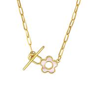 LMRJHAZM Collier de Bascule à Bascule de Fleur pour Femmes, charmes Fleuris à Bascule Fermoir de coucheur de coucheur de Boucle