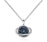 LMRJHAZM Collier planète Kyanite Fragment rêve étoile Collier pour Femmes chaîne Ras du Cou