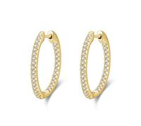 LMRJHAZM Couleur arc-en-ciel étincelants boucles d'oreilles cercle en zircone boucles d'oreilles de cerceau pour femmes bijoux de mariage