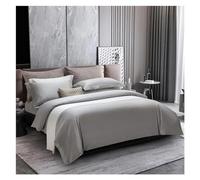 LMRJHAZM Ensemble de literie à Quatre pièces Coup de Couette de Couleur Unie Blanche avec Fermeture à glissière 1000tc en Coton égyptien Long Plateau Silky Soft Premium libere Twin Full Reine Double