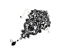 LMRJHAZM Girl Products Bracelet Gants en dentelle Mitaines en dentelle Bijoux Vintage Anneaux Blanc Cadeaux, 22X14X0.5CMx2pcs, A
